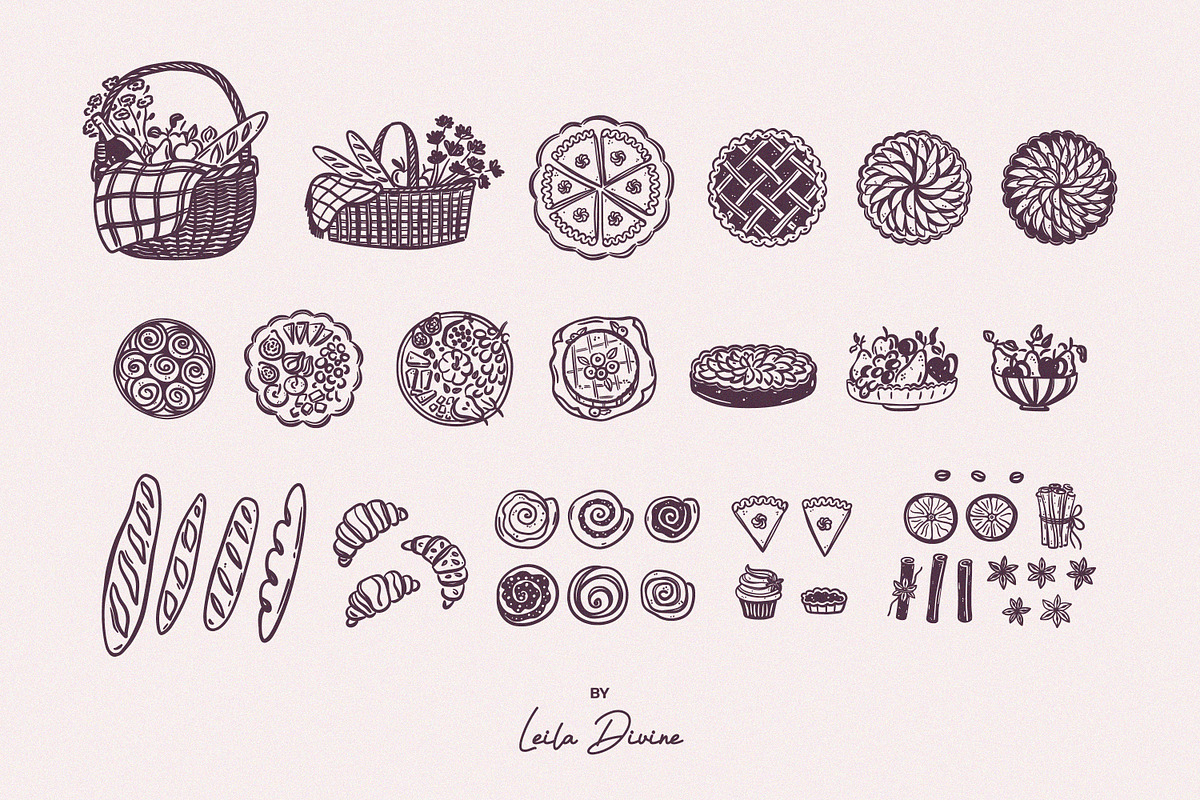Cozy Autumn Hand Drawn Collection, a Seasonal Illustration by Leila Divine (Photo 4 of 29)