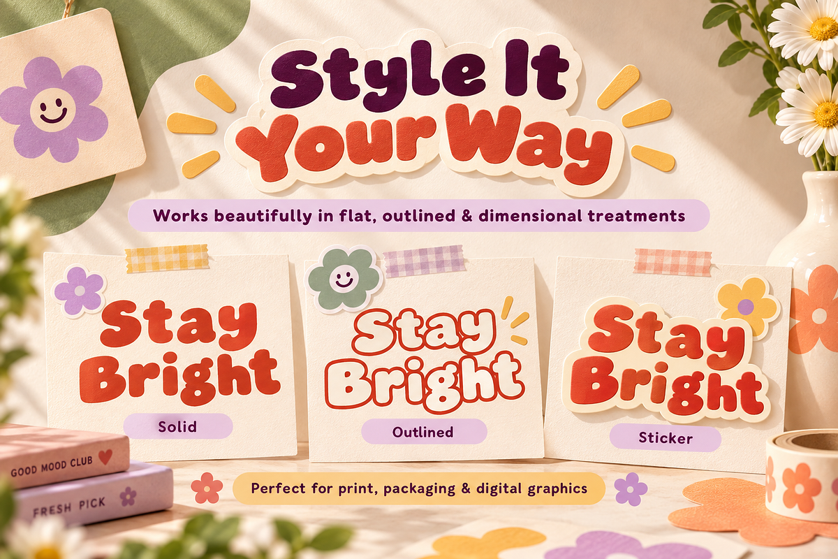 Solvane - Playful Bubble Font, a Sans Serif Font by Designertale (Photo 8 of 10)