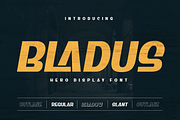 Bladus | Display Hero Font, a Sans Serif Font by twinstd (Thumbnail 1 of 13)