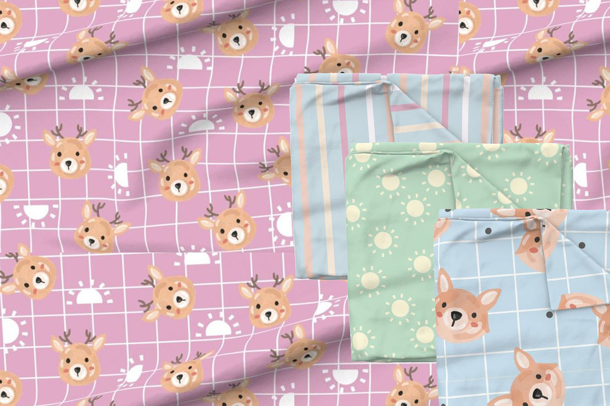 50 + Cute Seamless Patterns Bundle, a Pattern Graphic by Waterystrokes (Photo 6 of 8)