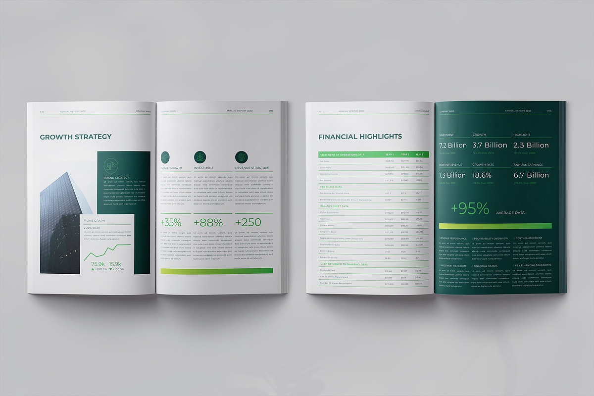 Corporate Annual Report Template, a Brochure Template by Designsoul14 (Photo 8 of 13)