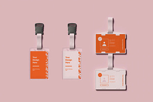 Set Of ID Cards Mockup