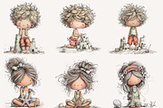 Whimsical summer beach kids Clipart, an Illustration by Designworld (Thumbnail 2 of 4)