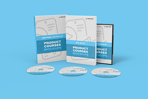 Product Courses Mockups - 10 Views