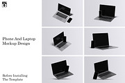Phone And Laptop Mockup, a Device Mockup by Riel Concept (Thumbnail 2 of 8)