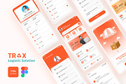 Trox-Logistic Solution App, an UI Kit Template by Netro Systems (Thumbnail 1 of 5)