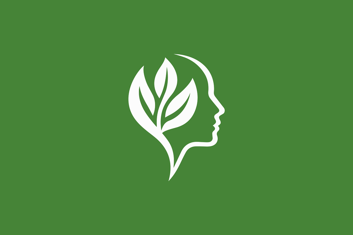 Green Health Mind & Brain Care Logo, a Branding & Logo Template by Signatoro (Photo 2 of 3)