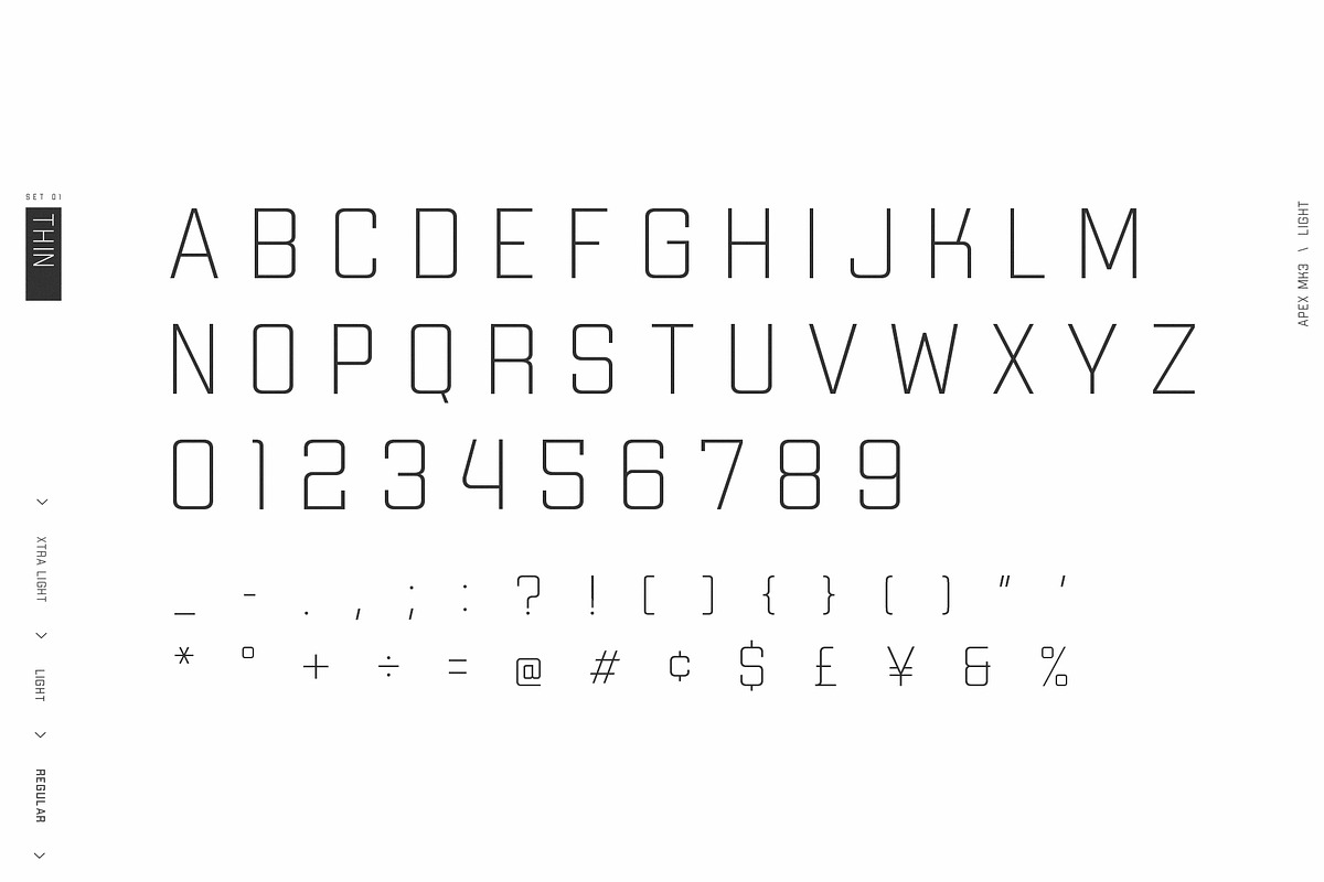 Apex Mk3 Font Family preview 5