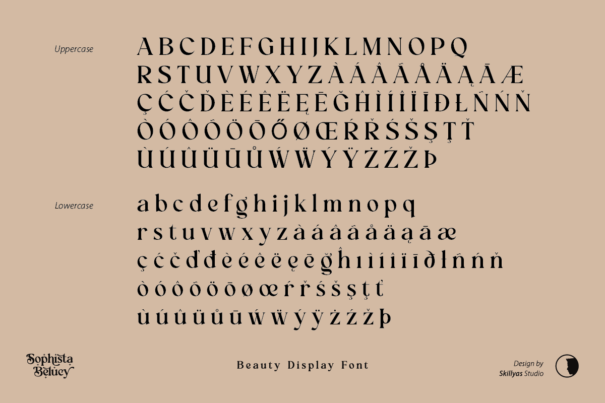 Sophista Belucy Display Beauty Font, a Serif Font by Skillyas_Studio (Photo 9 of 12)