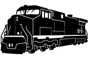 Steam locomotive and diesel train, a Transportation Illustration by jahid234 (Thumbnail 2 of 13)