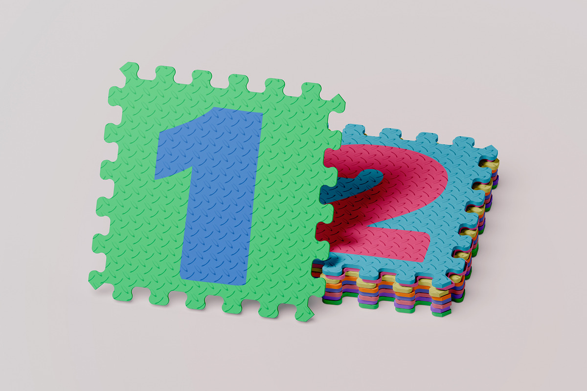Puzzle Mat Mockup, a Household Mockup by Budogol Studio (Photo 4 of 4)