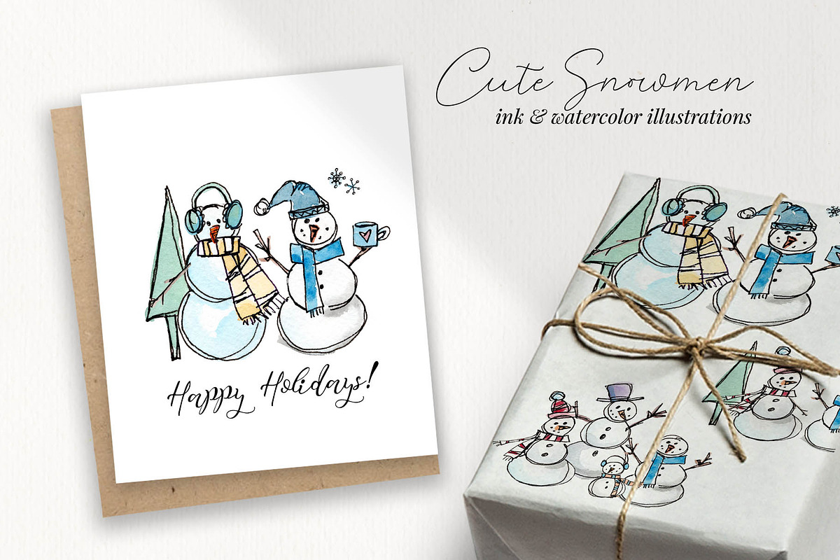 Build Your Own Cute Snowmen, an Illustration by Chelsea Bromley (Photo 5 of 6)