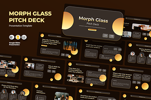Morph Glass Pitch Deck Google Slides, a Presentation Template by Iqsiart Studio