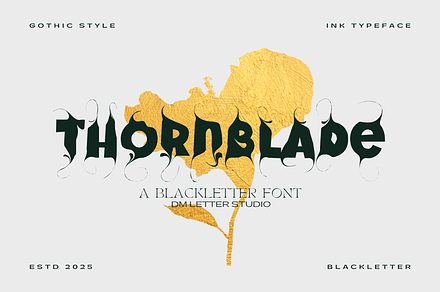 Thornblade Font – Blackletter Font