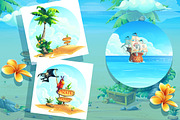 Set of illustrations on beach theme, a Decorative Illustration by Nearbirds (Thumbnail 7 of 7)