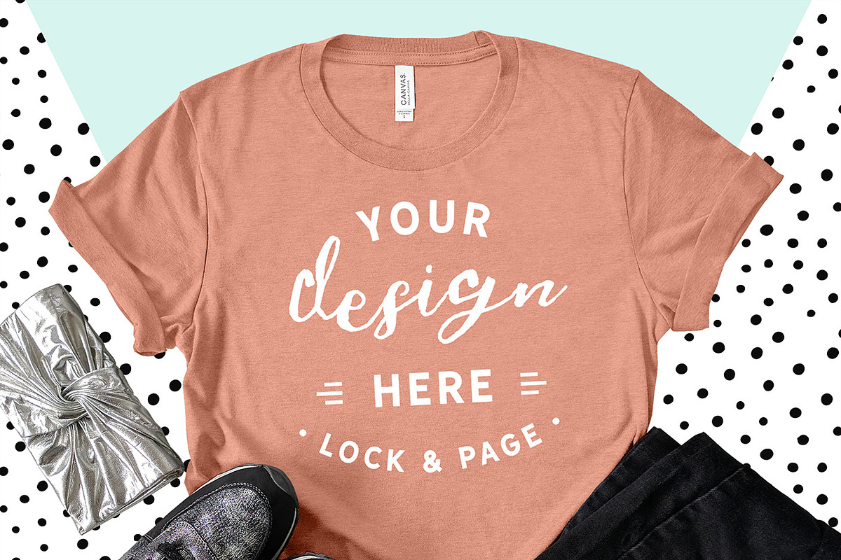 Bella Canvas 3001 Graphic Mockups, a Shirt Mockup by lock and page (Photo 12 of 65)