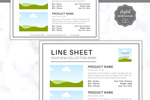 Line Sheet Template Wholesale BUNDLE