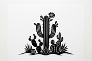 60 Desert Cactus Floral Silhouette, a Seasonal Illustration by Amazin_art (Thumbnail 26 of 35)