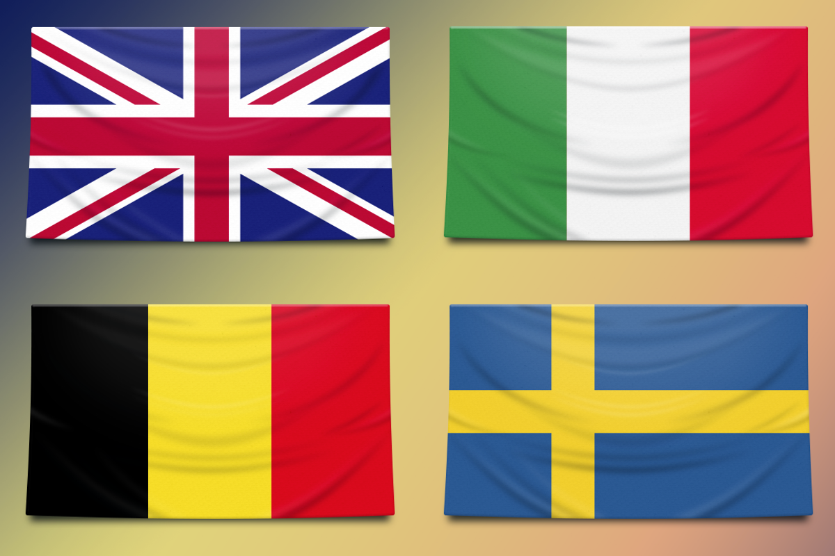 Vectorial country flags 100+ preview 3