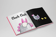 Watercolor Hen set, an Animal Illustration by Bibela (Thumbnail 3 of 3)