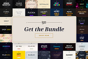Decorative Fonts Bundle II 36 in 1, a Handwritten Font by Graphic Spirit (Thumbnail 8 of 8)