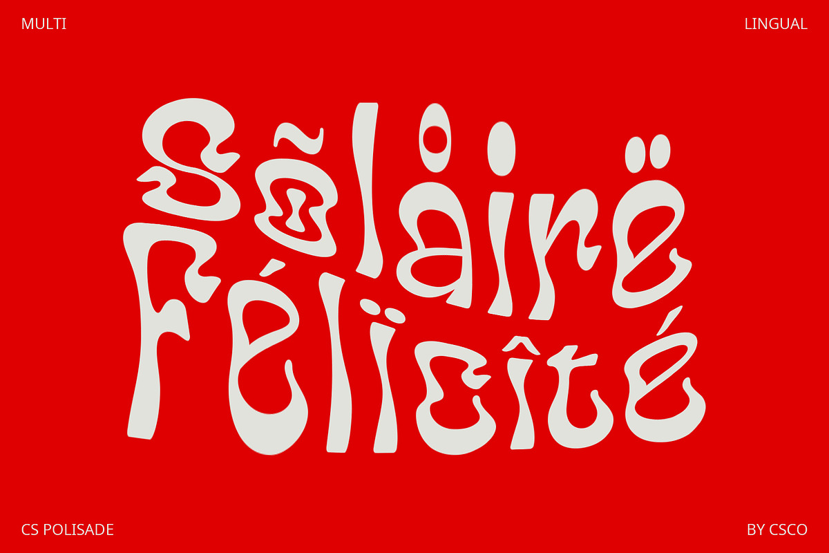 CS Polisade – Psychedelic Font, a Sans Serif Font by Craft Supply Co. (Photo 4 of 8)