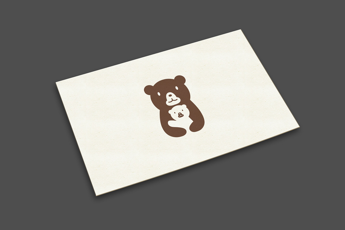 Bear mom and baby logo design, a Branding & Logo Template by vexper (Photo 3 of 4)
