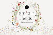 Watercolor Bright wildflowers set, a Decorative Illustration by Grace Noboa Illustrations (Thumbnail 1 of 11)