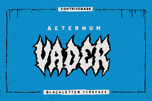 AETERNUM VADER BOLD BLACKLETTER, a Blackletter Font by CONTRIVEDAZE