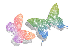 Beautiful Butterflies, Vector