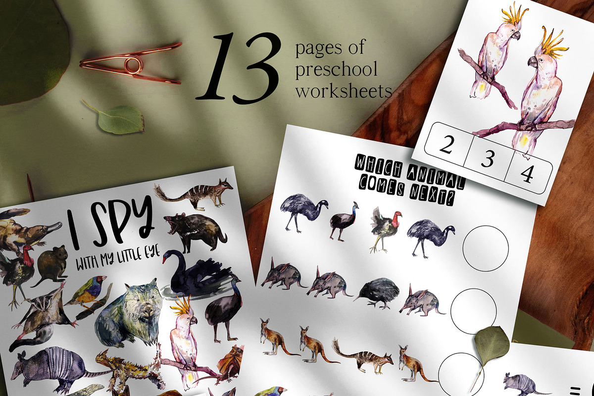Australian animals activities, an Animal Illustration by ArtSpotVeronika (Photo 3 of 7)