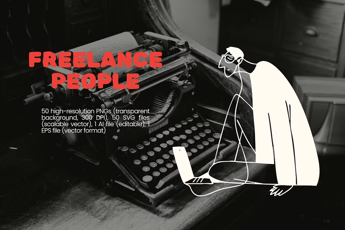 People Series BUNDLE: All 4 in 1, a Person Illustration by Veyla (Photo 25 of 33)