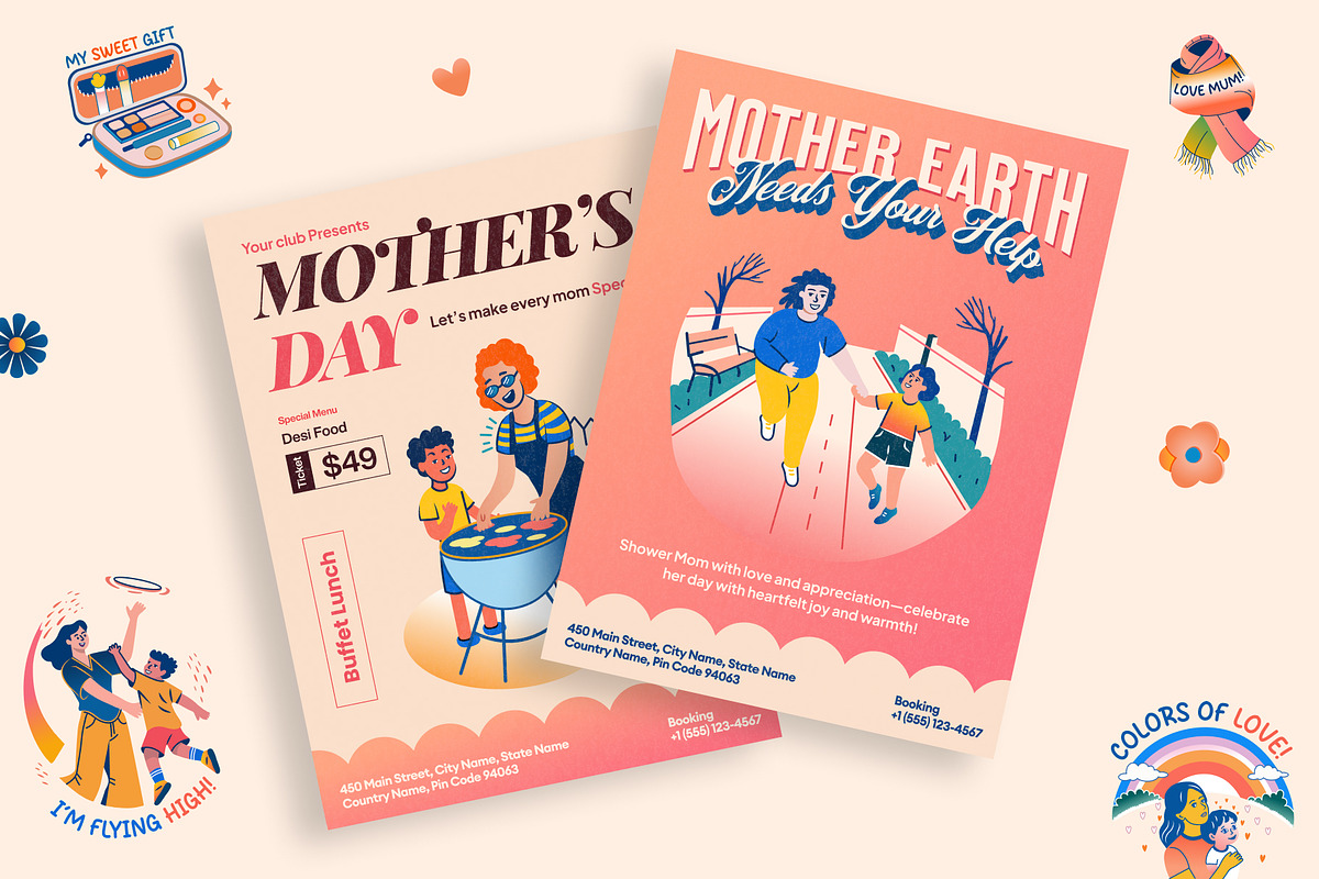 Mothers Day Stickers, an Emoji Icon by Vectors Market (Photo 4 of 9)