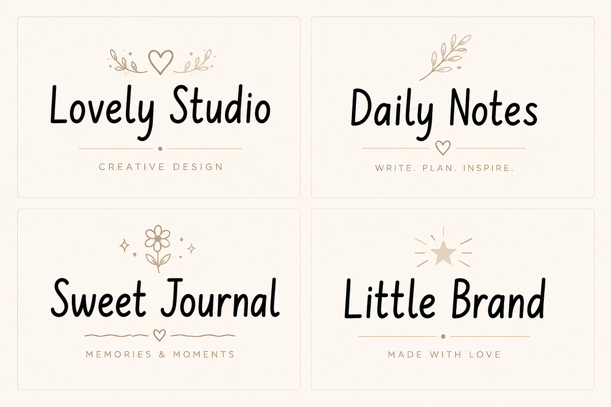 Playwrite, a Handwritten Font by Wow Magic (Photo 4 of 6)