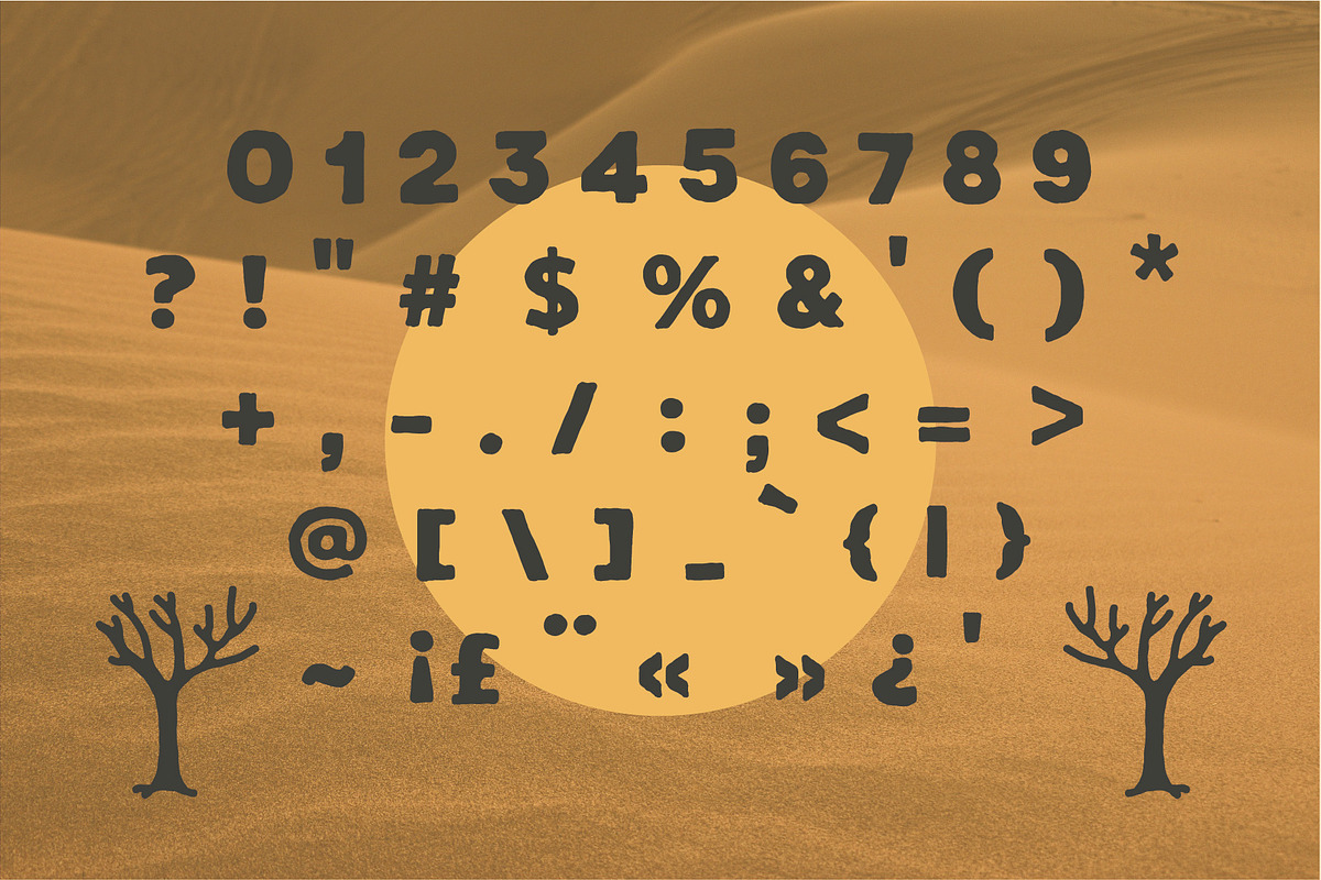 SANDBAD - Vintage Handmade Font, a Sans Serif Font by Blazing Sun Creative (Photo 4 of 5)