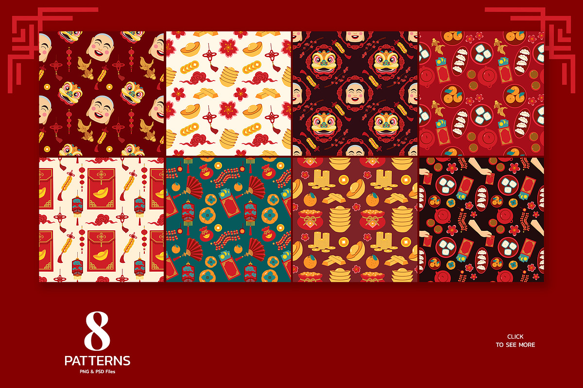 Fortune &Prosperity Chinese New Year, a Seasonal Illustration by CreativeValuation (Photo 5 of 12)