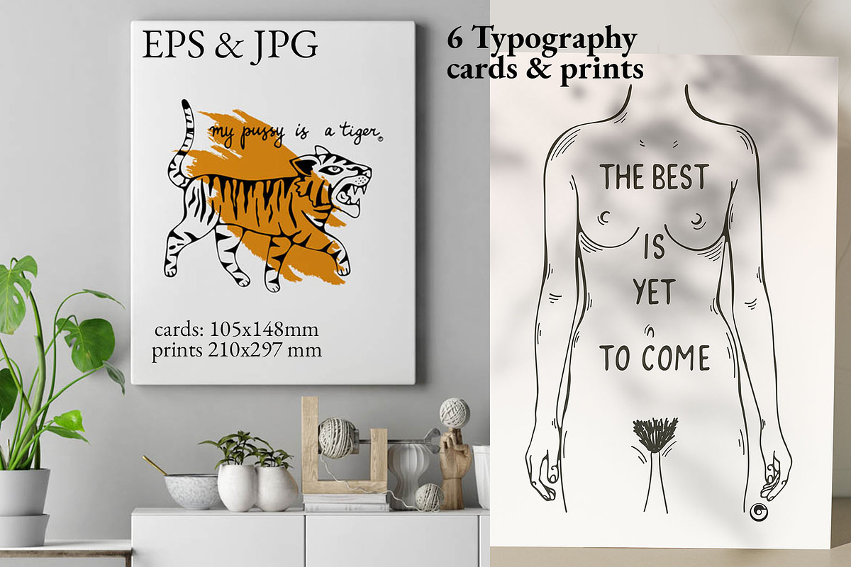 6 Typography cards and prints, a Graphic by Olillia (Photo 2 of 4)