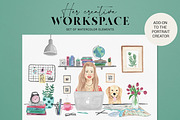 Workspace creator set, a Technology Illustration by SoNice (Thumbnail 1 of 6)