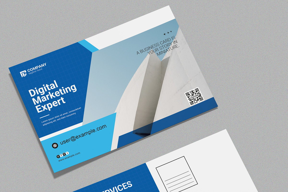 Creative Postcard Design, a Business Card Template by MightyDesign (Photo 3 of 8)