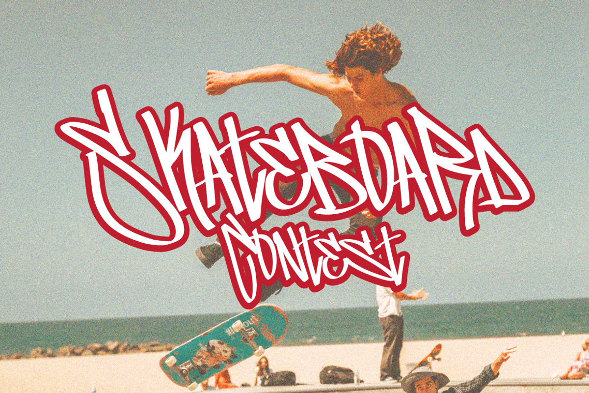 Standerik - Graffiti Font, a Handwritten Font by tebaltipislab (Photo 4 of 8)