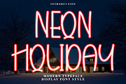 Neon Holiday, a Sans Serif Font by InermediaSTUDIO (Thumbnail 1 of 8)