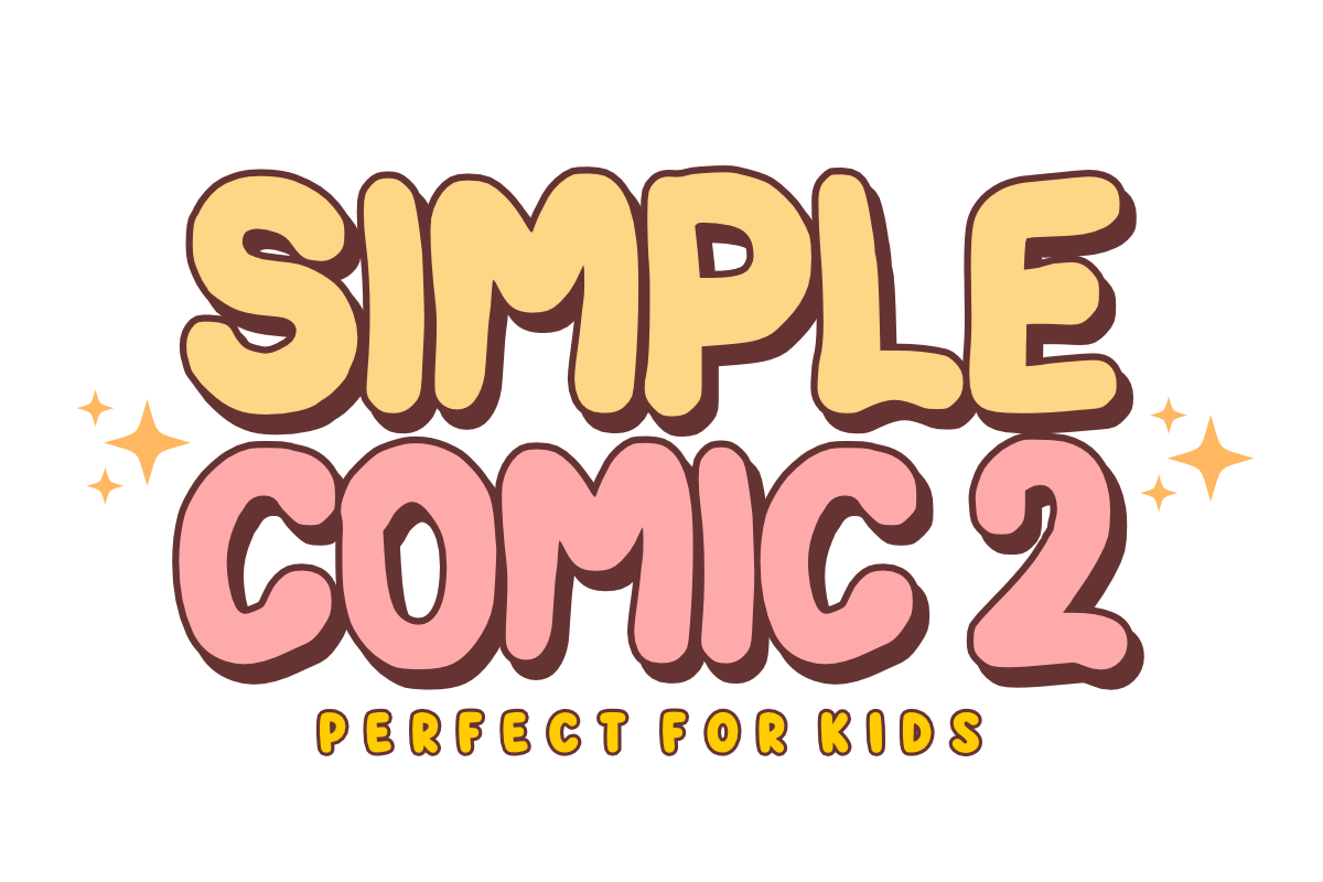 Simple Comic 2 - Kids Bubble Font, a Handwritten Font by KiddoGlyphs Studio (Photo 1 of 4)