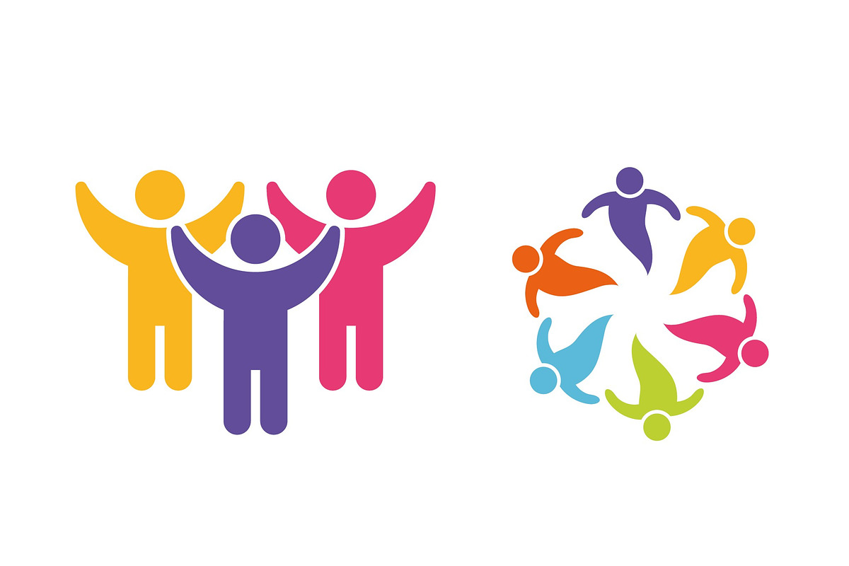 Diverse Coworking Logo Set preview 3
