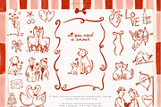 All You Need Is Amour Collection, a Seasonal Illustration by PeDe Designs (Thumbnail 1 of 8)