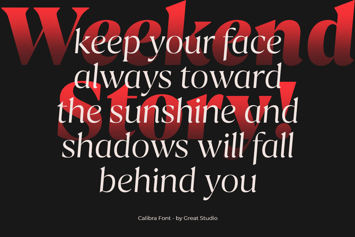 Calibra 20 Fonts | Save 40%, a Serif Font by Mulkan Nazir (Photo 8 of 17)