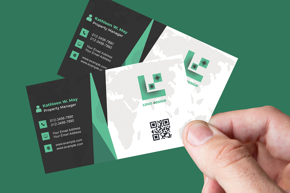 Real Estate Agent Card PSD preview 2