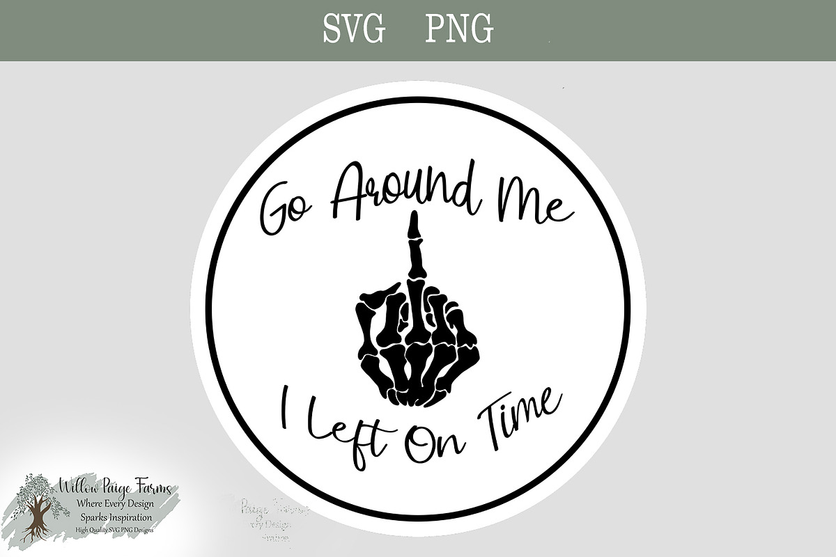 Funny Car Sticker Go Around Svg Png, an Object Illustration by Willow Paige Farms (Photo 1 of 4)