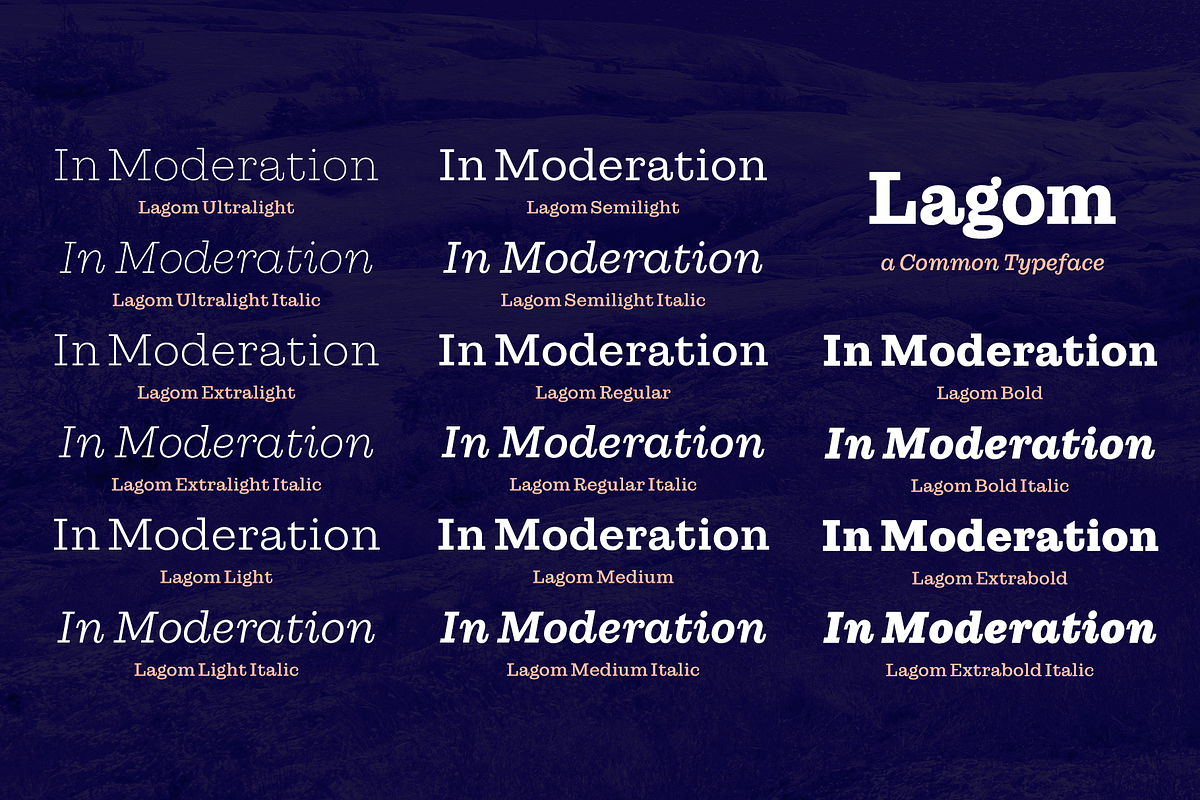 Lagom Serif Family INTRO OFFER!, a Serif Font by Fenotype (Photo 3 of 10)