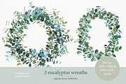 Eucalyptus wreath and branch clipart, an Illustration by michLg designs (Thumbnail 3 of 3)