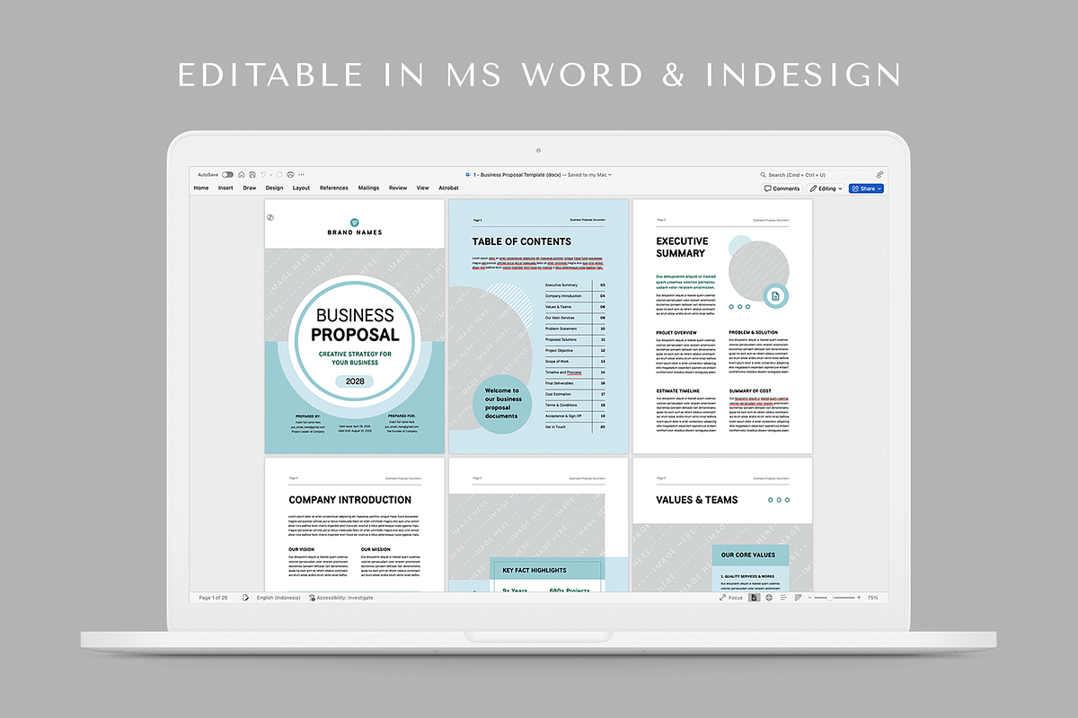 Business Proposal Template, a Brochure Template by Leaflove (Photo 8 of 10)